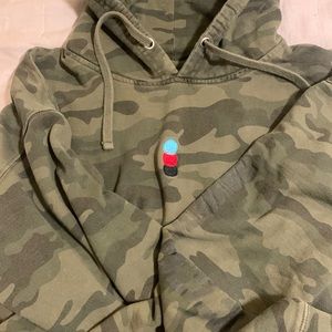 Camo Mike Stud Hoodie Size L New without tags